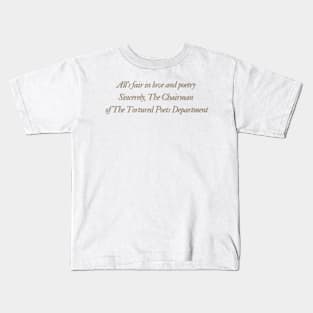 the tortured poets department Kids T-Shirt